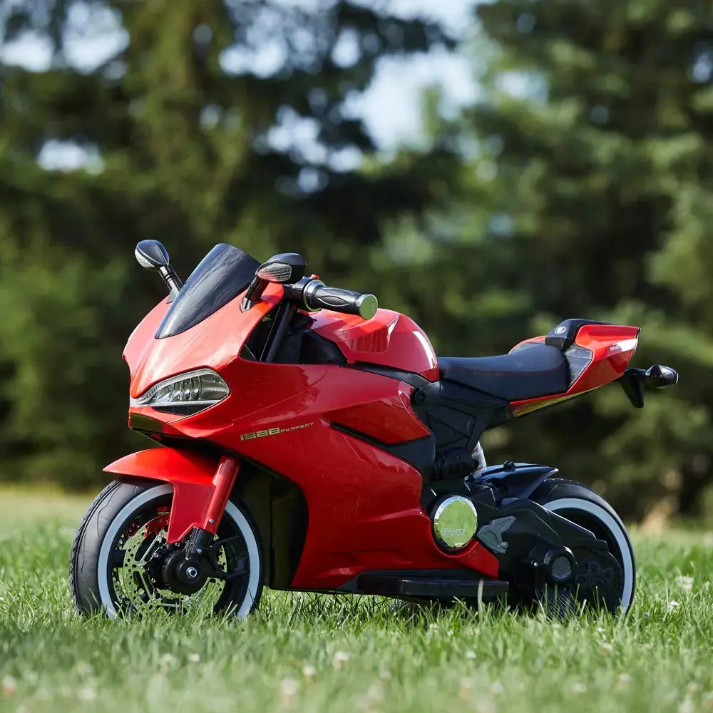 Ride On Motorcycle / Bike 12V Ducati Red- Kids On Wheelz 1