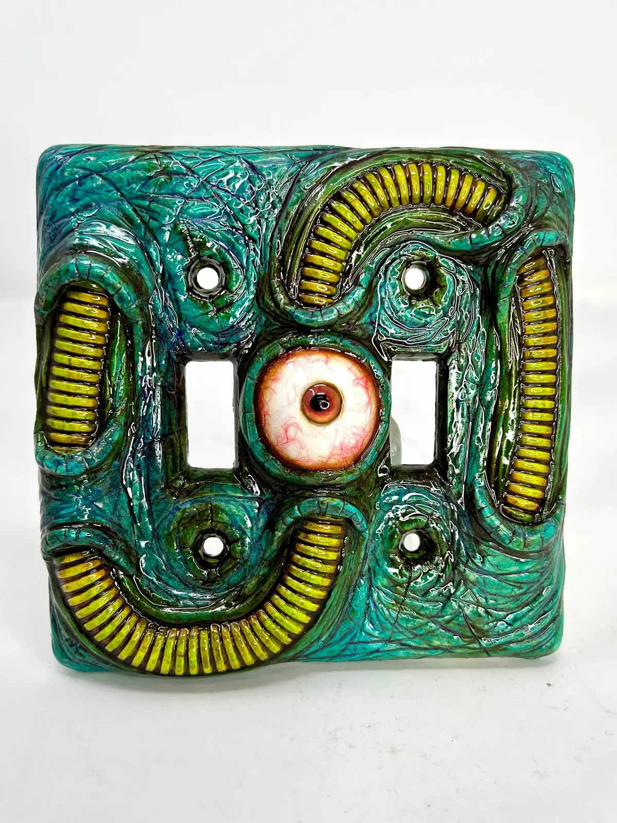 Blue Borg Double Switch Plate 1