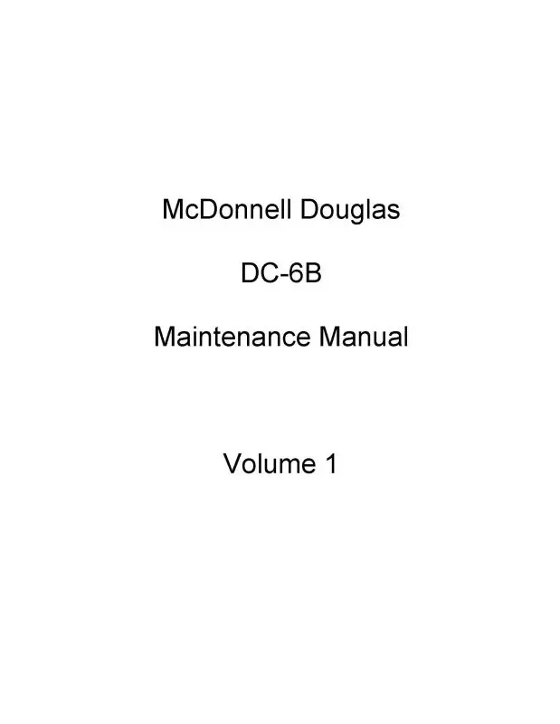 Mcdonnell Douglas Dc-6B Eastern Airlines Maintenance Manual (Mcdc6b--M-C) 1