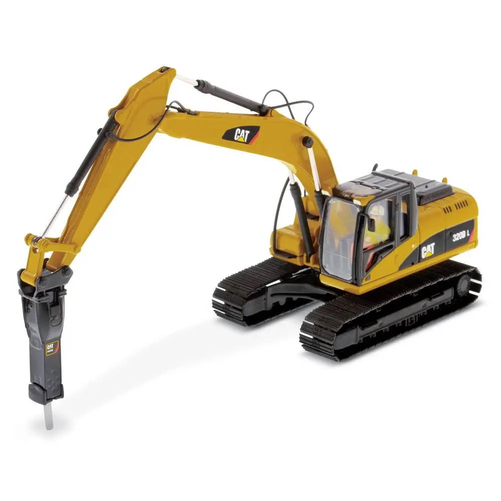 1:50 Cat® 320D L Hydraulic Excavator With Hammer, Core Classics Series, 85280C Retiring Soon 1