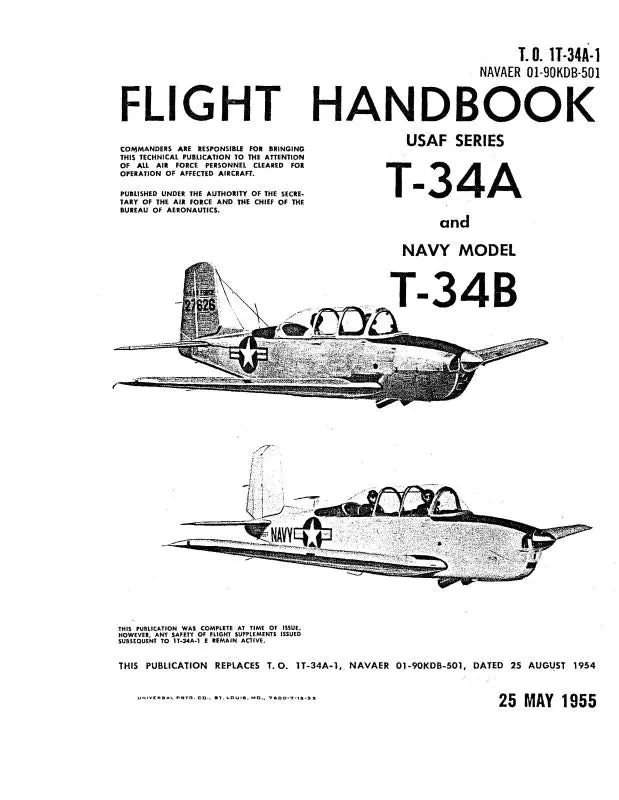 Beech T-34A&B Series Flight Manual (1T-34A-1) 1