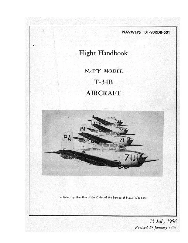 Beech T-34B-C Flight Manual (01-90Kdb-1) 1