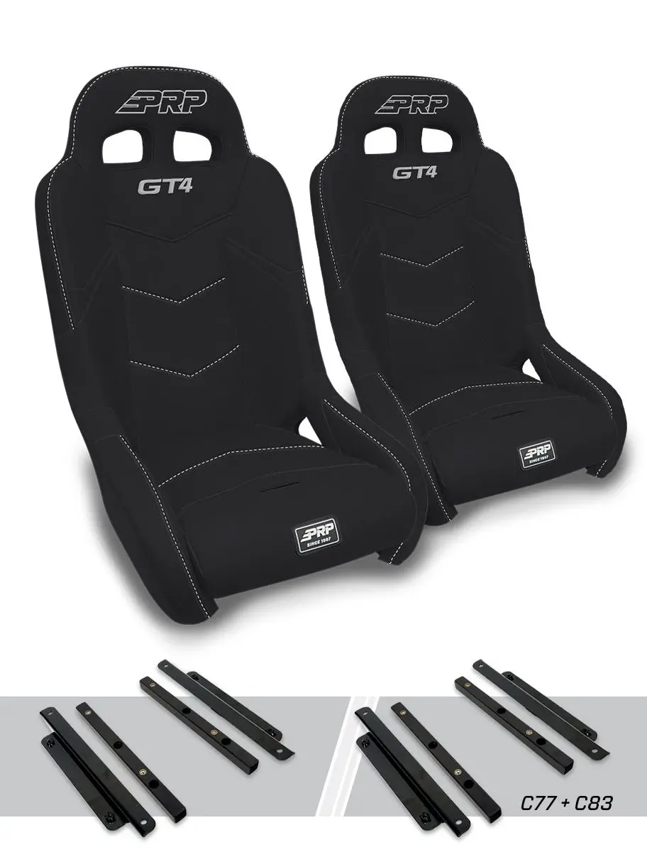Prp Gt4 Suspension Seats Kit For Polaris General, Rzr S 900, 900 Trail, Trail, Xp 1000, Turbo, Turbo S, Rs1 1