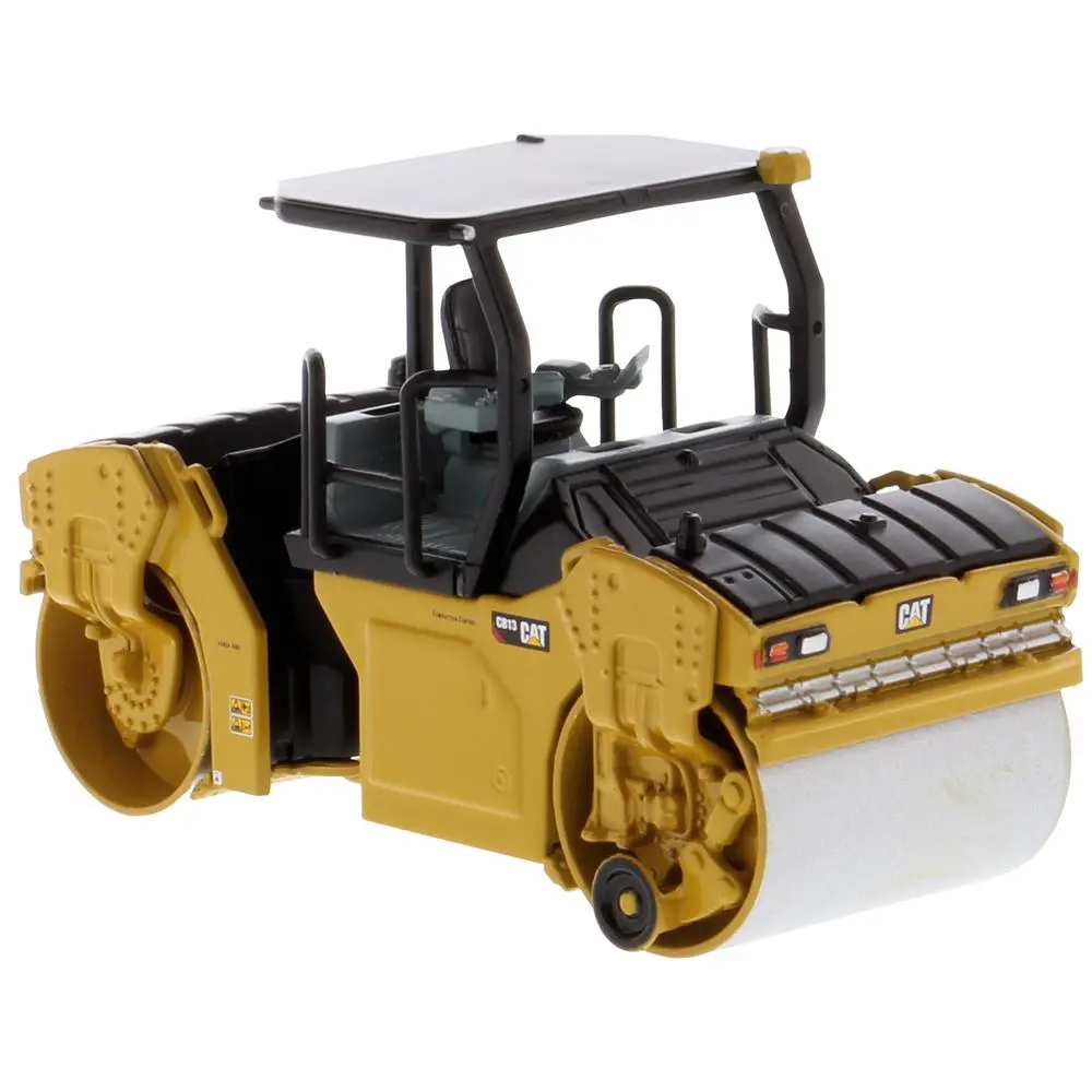 1:64 Cat® Cb-13 Tandem Vibratory Roller With Rops, Metal Construction Series, 85630 1