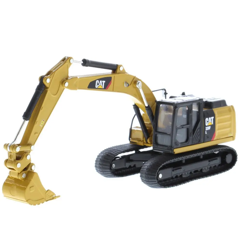 1:64 Cat 320F L Hydraulic Excavator With 5 New Work Tools, Metal Construction Series, 85636 1