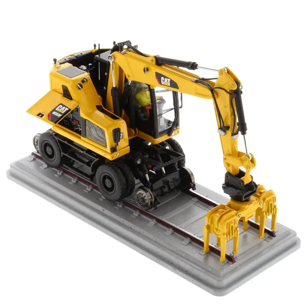 1:50 Cat® M323f Railroad Wheeled Excavator - Safety Yellow Version High Line Series, 85661 1