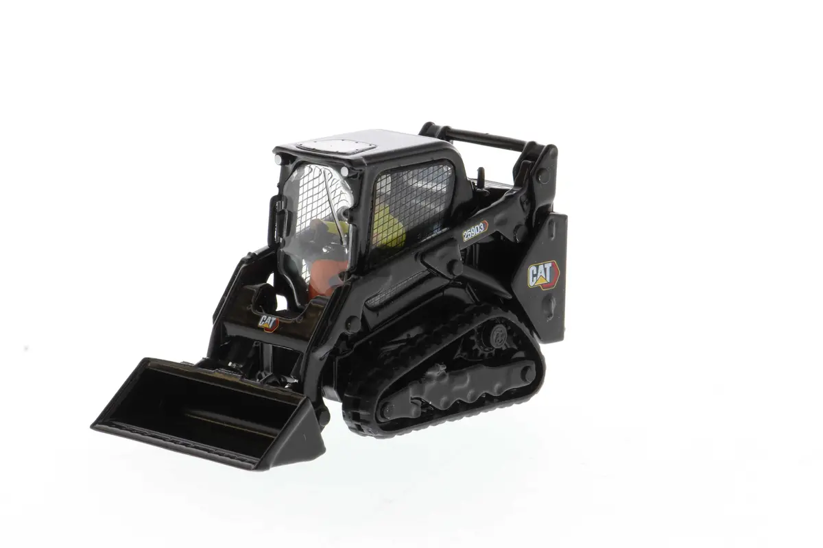 1:50 Cat® 259D3 Compact Track Loader With Attachments & Special Black Paint, High Line Series, 85677Bk Retiring Soon 1