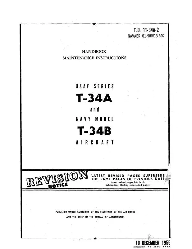 Beech T-34 A & B Series Maintenance Manual (It-34A-2) 1