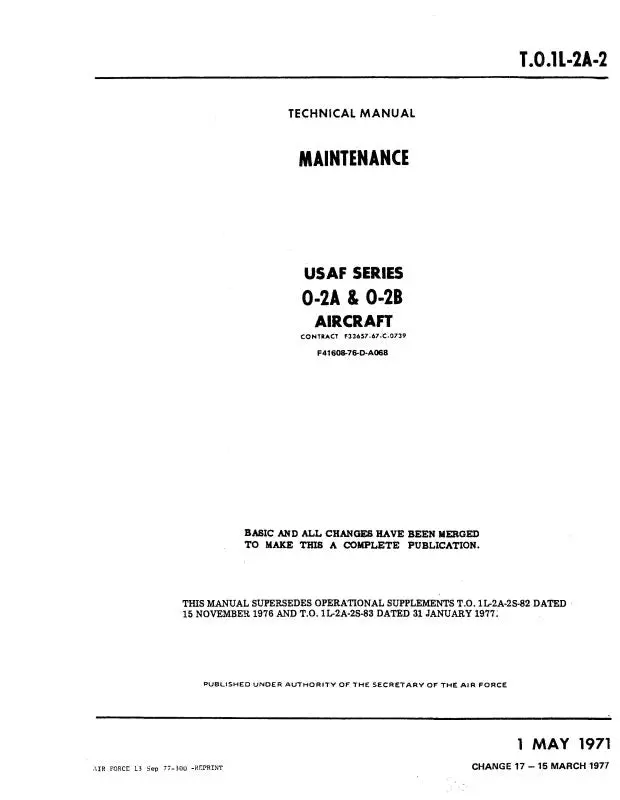 Cessna 0-2A & 0-2B 1977 Maintenance Manual (To1l-2A-2) 1