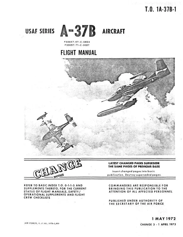 Cessna A-37B Series Flight Manual (1A-37B-1) 1