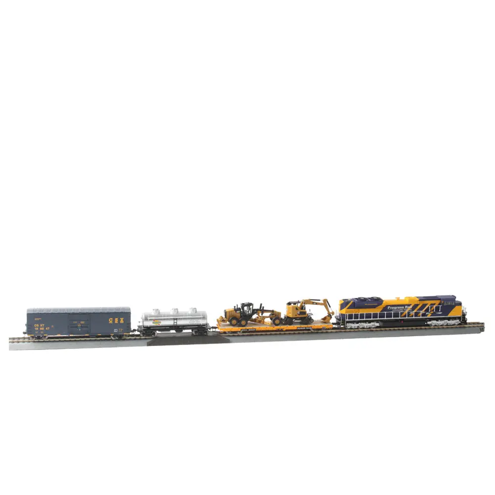Caterpillar Progress Rail Ho Scale Train Set Collectible Diecast Scale Model Replica, 87001 1