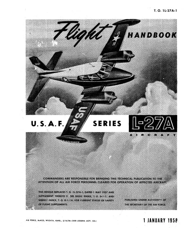 Cessna L-27A Series Flight Handbook (1L-27A-1) 1