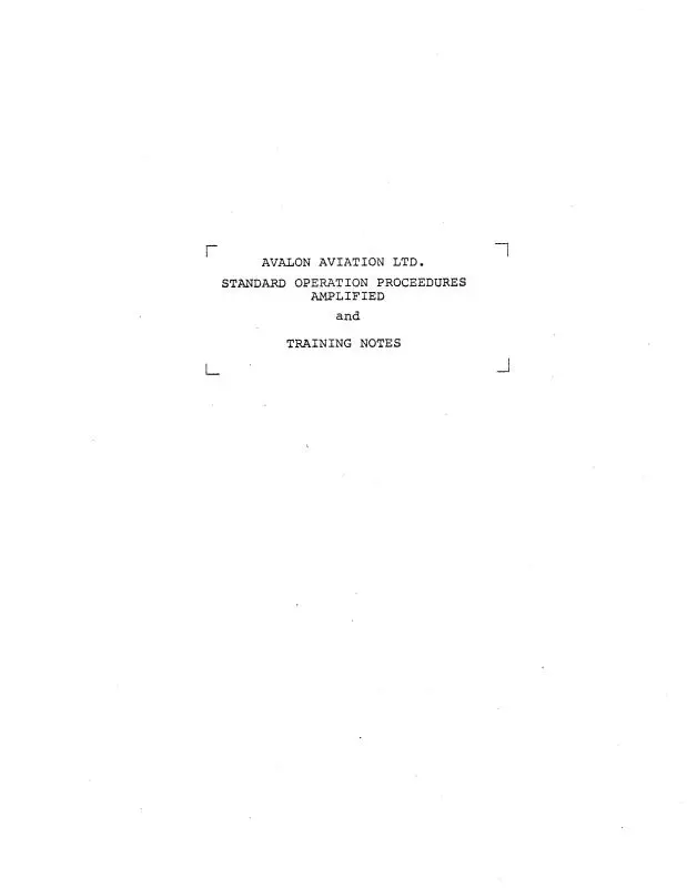 Consolidated Pby-5 Series Operation Procedures & Training Notes (Cspby5-Op-C) 1