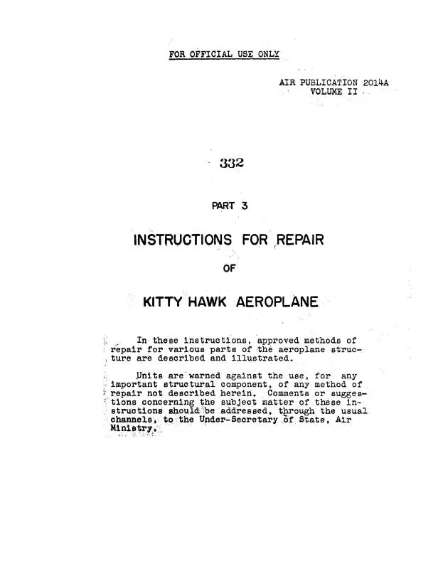 Curtiss-Wright P-40 Series Structural Repair Handbook (Cwp40-Sr-C) 1