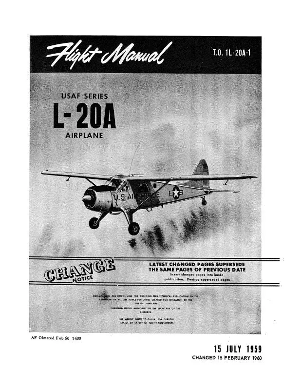 Dehavilland L-20A Beaver 1958 Flight Handbook (1L-20A-1) 1