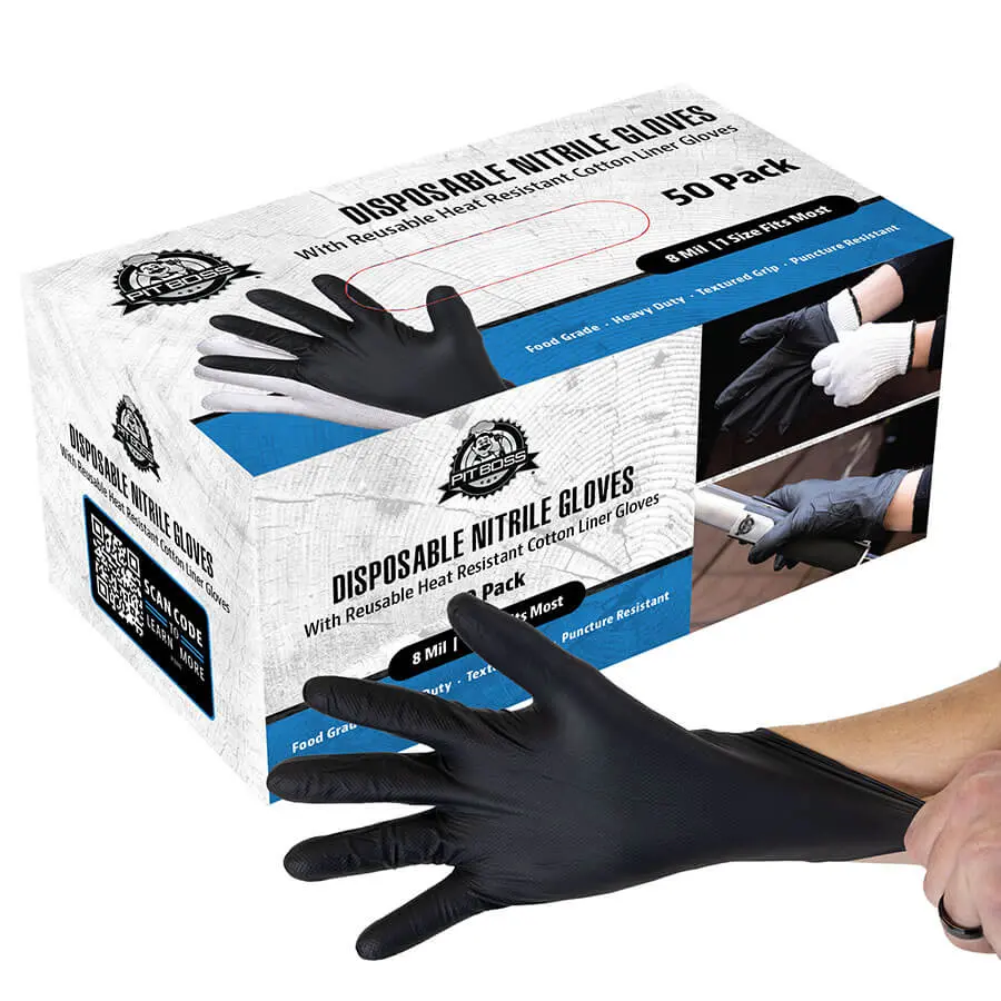 Pb Disposable Nitrile Gloves - 50 Pk 1