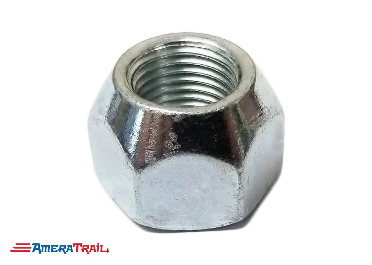 9/16" Cone Shaped Lug Nut, Zinc, 9/16"-18 Thread Size 1