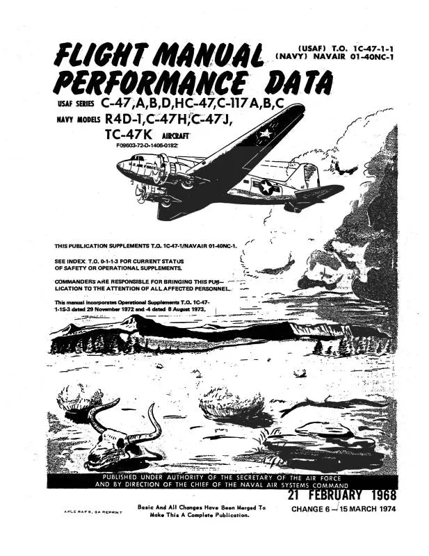 Douglas C-47 Pilot Training Manual Flight Manual (To-1C-47-1-1) 1