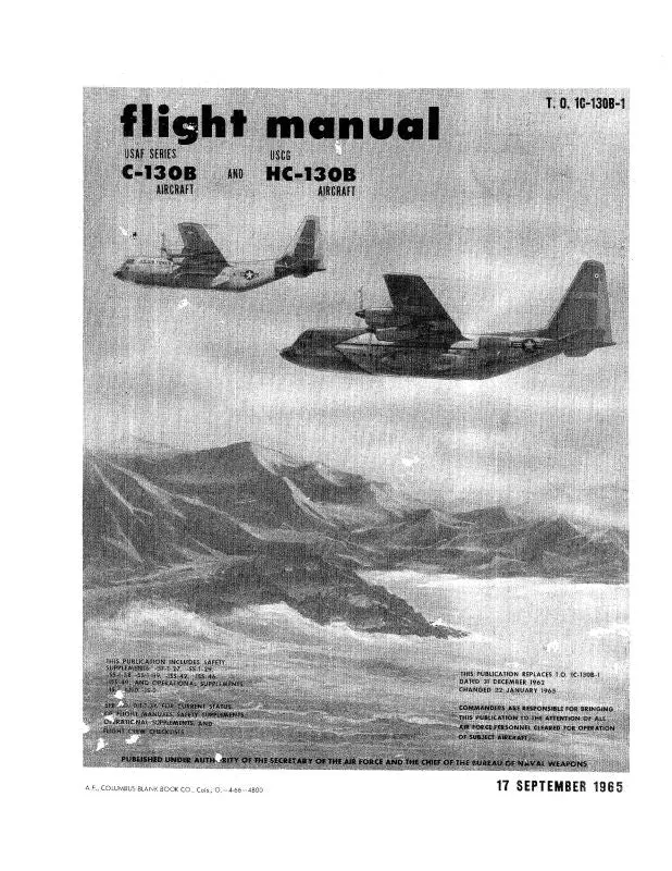 Lockheed C-130B & Hc-130B Flight Manual (1C-130B-1) 1