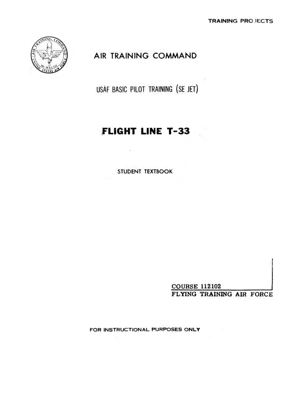 Lockheed T-33 Air Training Command Student Textbook (Lht33-St-C) 1