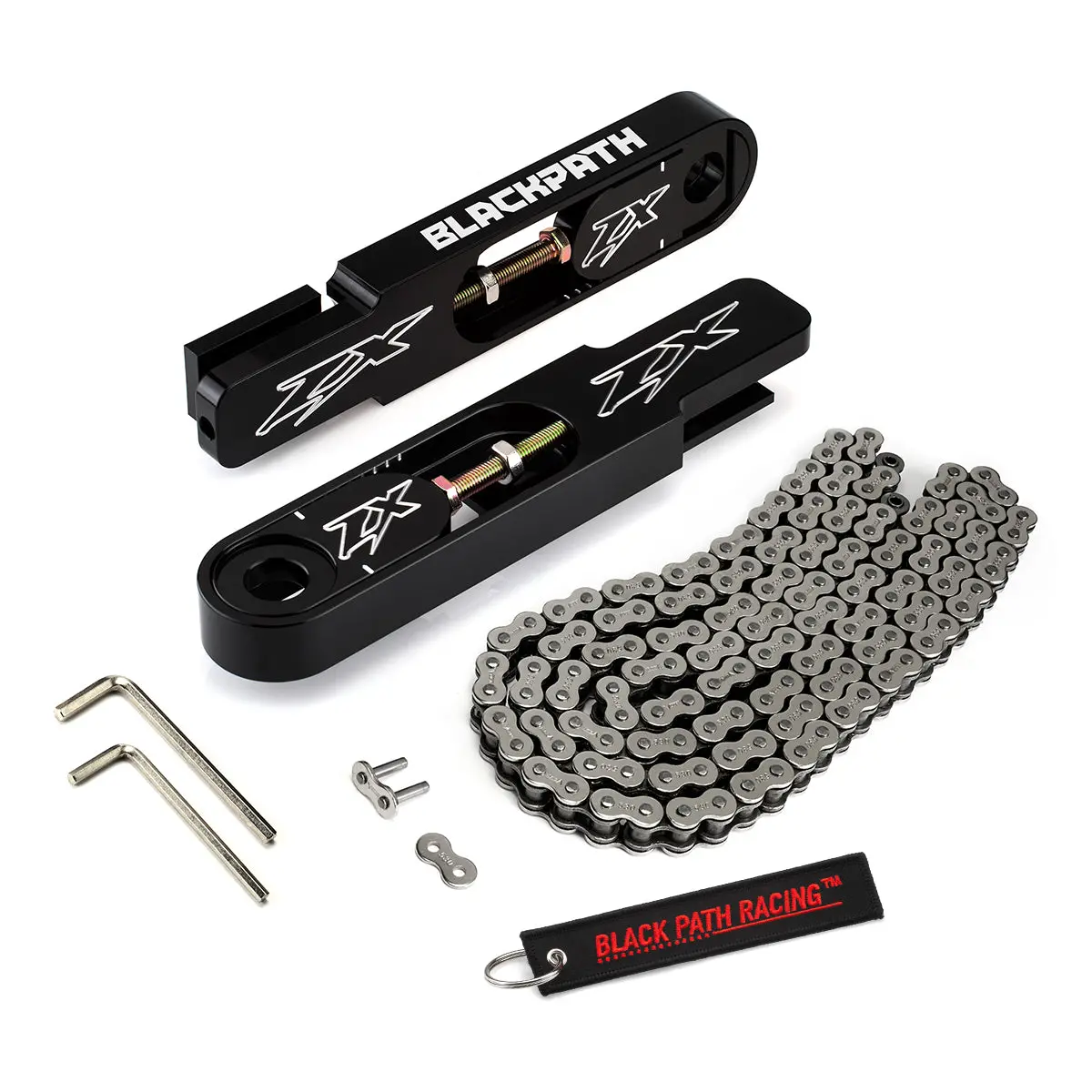 1998-2002 Kawasaki Ninja Zx-6R 5-9" Swingarm Extensions With Chain 2