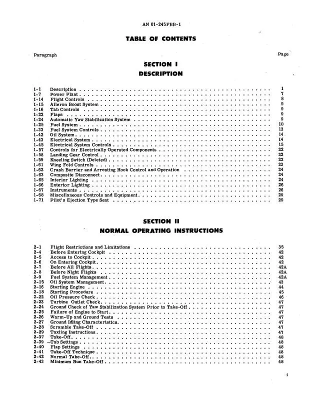 Mcdonnell Douglas F2h-2, F2h-2N, F2h-2P 1954 Pilot's Handbook (01-245Fbb-1) 1
