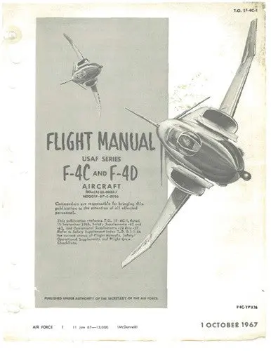 Mcdonnell Douglas F-4C, F-4D 1967 Flight Manual (1F-4C-1) 1
