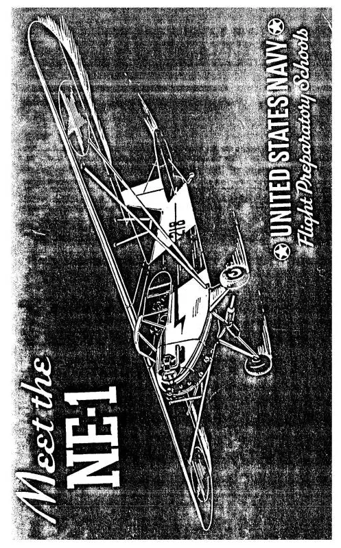Naval Aircraft Factory Ne-1Series Flight Preparatory School Manual (Nle1-F-C) 1