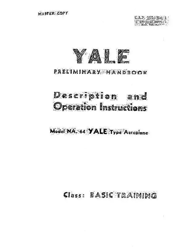 North American Na-64 Yale Operation & Description (Na64-Op-C) 1