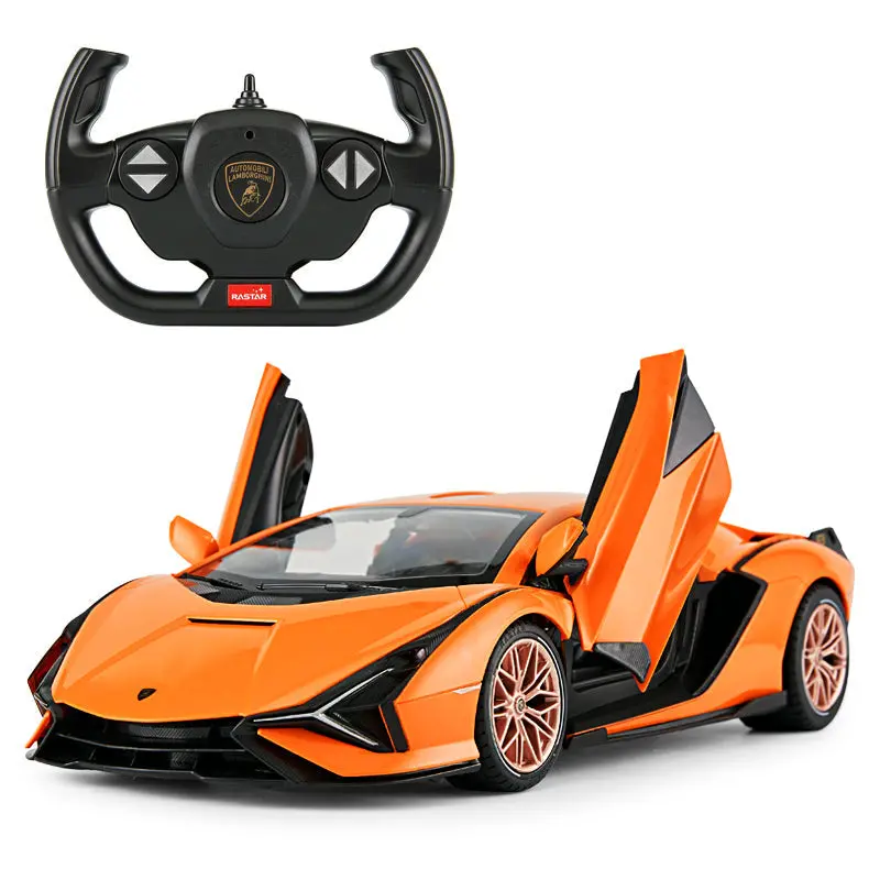 Lamborghini Sian Fkp 37 Rc Car 1/14 Scale Licensed Remote Control Toy Car With Open Doors And Working Lights By Rastar 1
