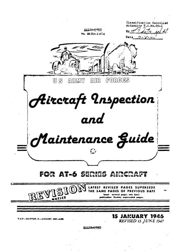 North American At-6 1946 Aircraft Inspection & Maintenance Guide (00-20A-2-At-6) 1