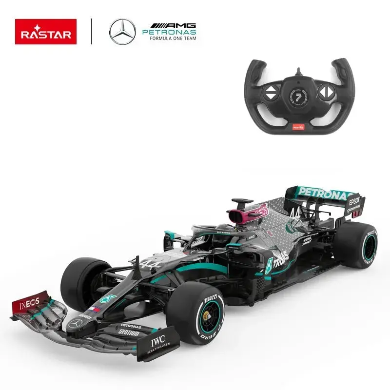 【Large Size】Rastar Licensed Mercedes-Benz 1:12 F1 W11 Eq Performance Remote Control Model Car, 2.4Ghz (Black) 1
