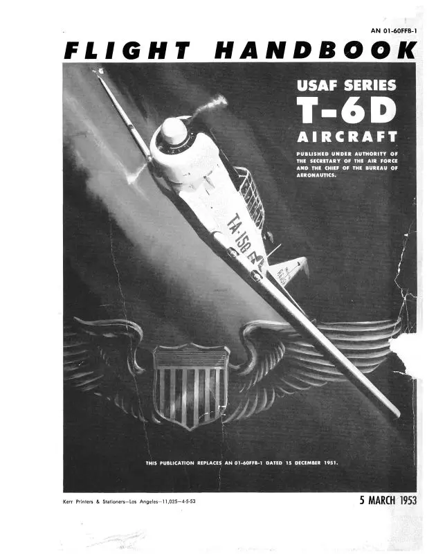 North American T-6D 1953 Flight Handbook (01-60Ffb-1) 1