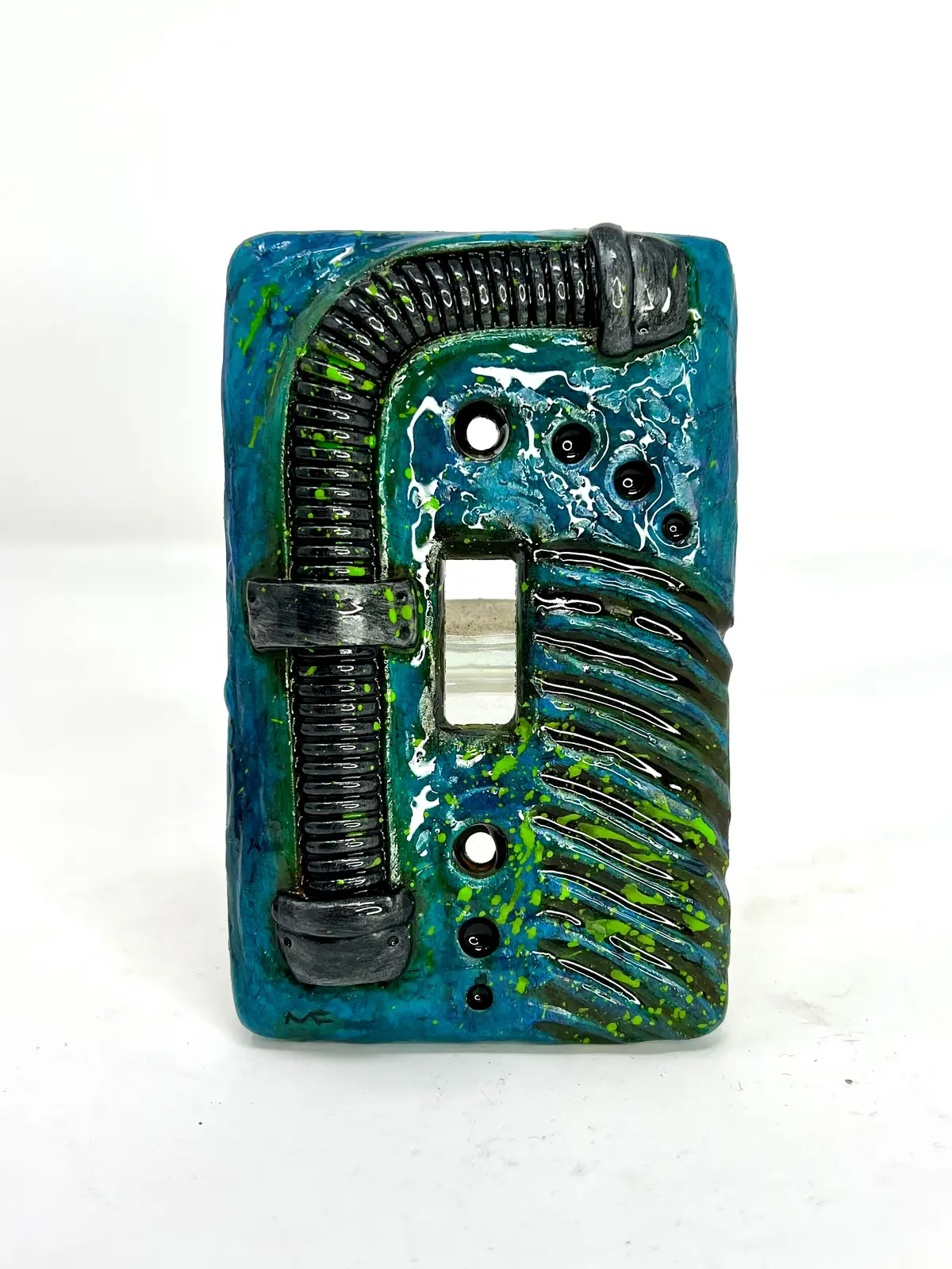 Biomech Blue Switch Plate 1