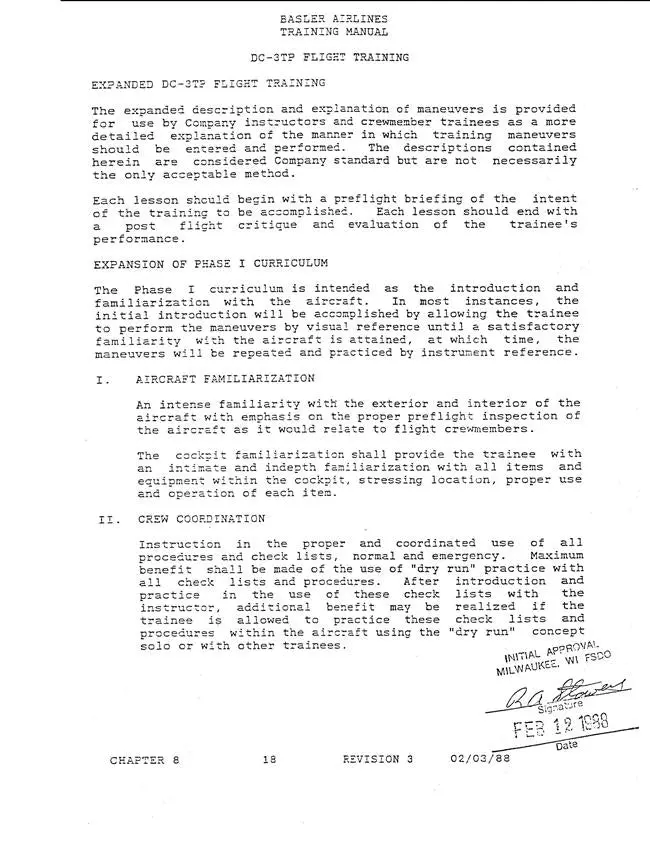 Basler Airlines Dc-3Tp Flight Training Manual 1