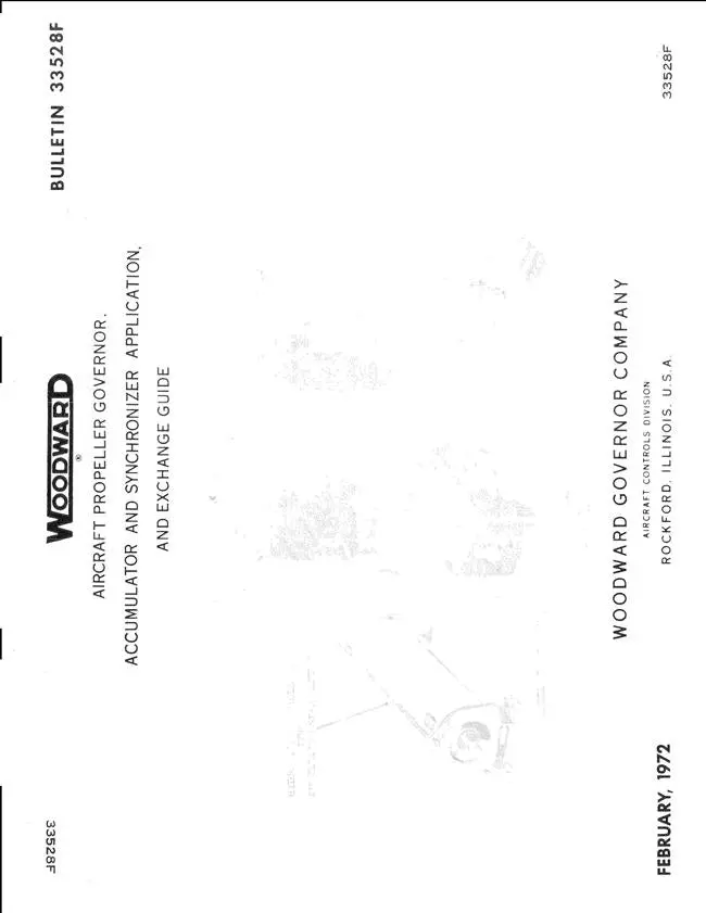Woodward Accumulator & Synchronizer Application & Exchange Guide (Bulletin 33528F) 1