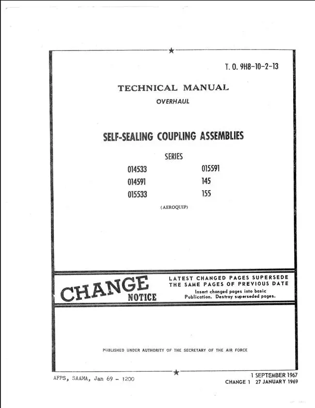 Whittaker Manually Operated Shut-Off & Selector Valves Overhaul Technical Manual (T.O. 9H8-4-18-3) 1