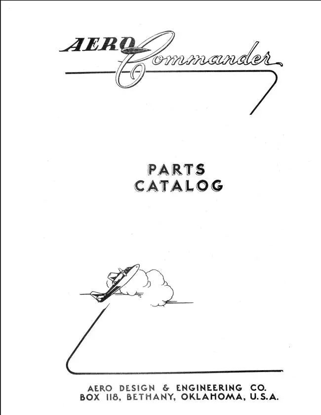 Aero Commander Models 520 & 560 Parts Catalog 1