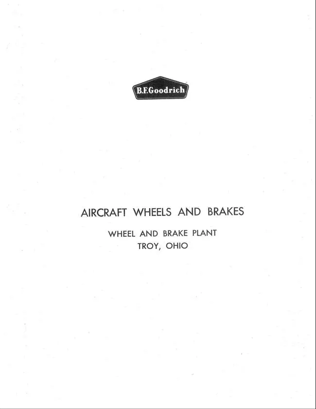 B.F. Goodrich Aircraft Wheel & Brake Catalog 1