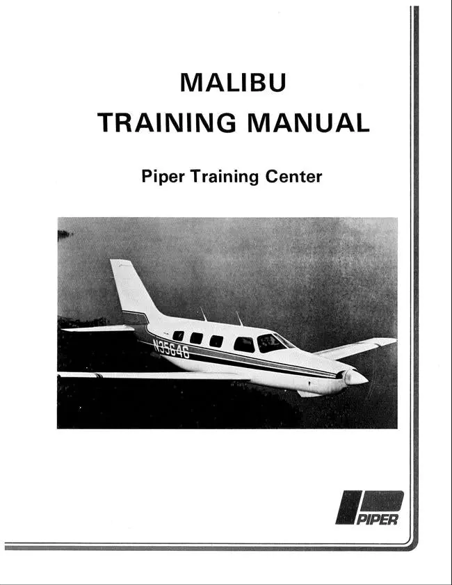 Piper Malibu Single Engine Maintenance Training Center Manual 1