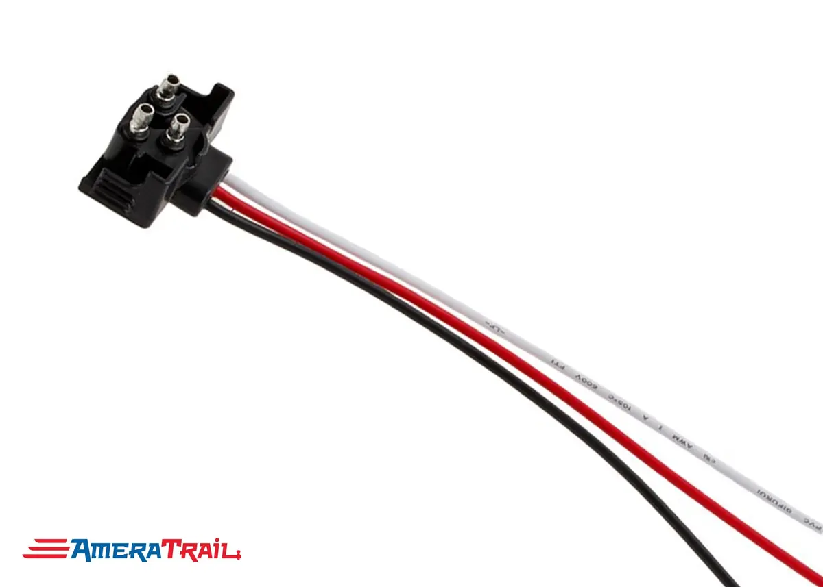 3 Prong Light Plug, Industry Standard W/ 12" Lead 1