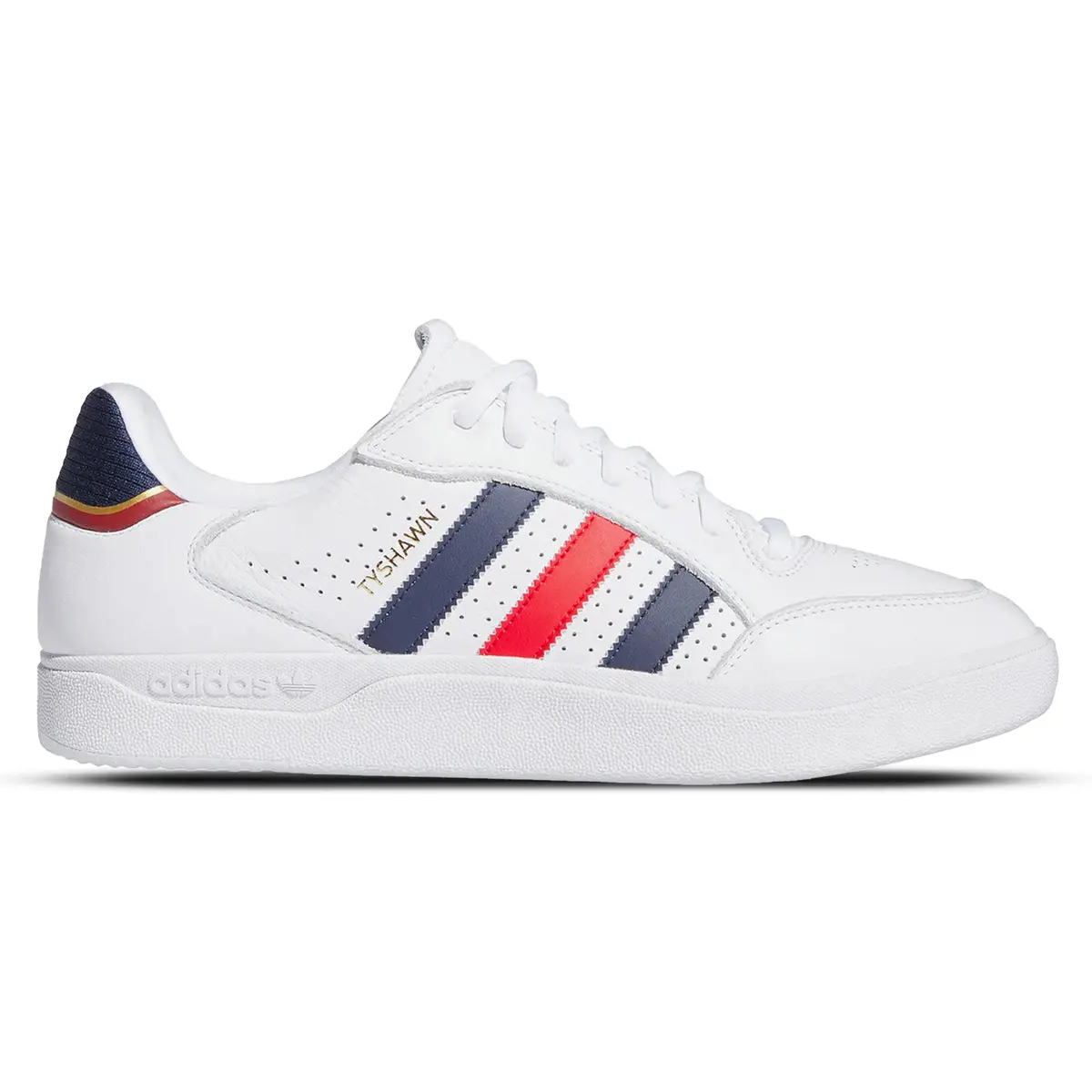 Adidas Tyshawn Low White/Scarlet/Navy 1