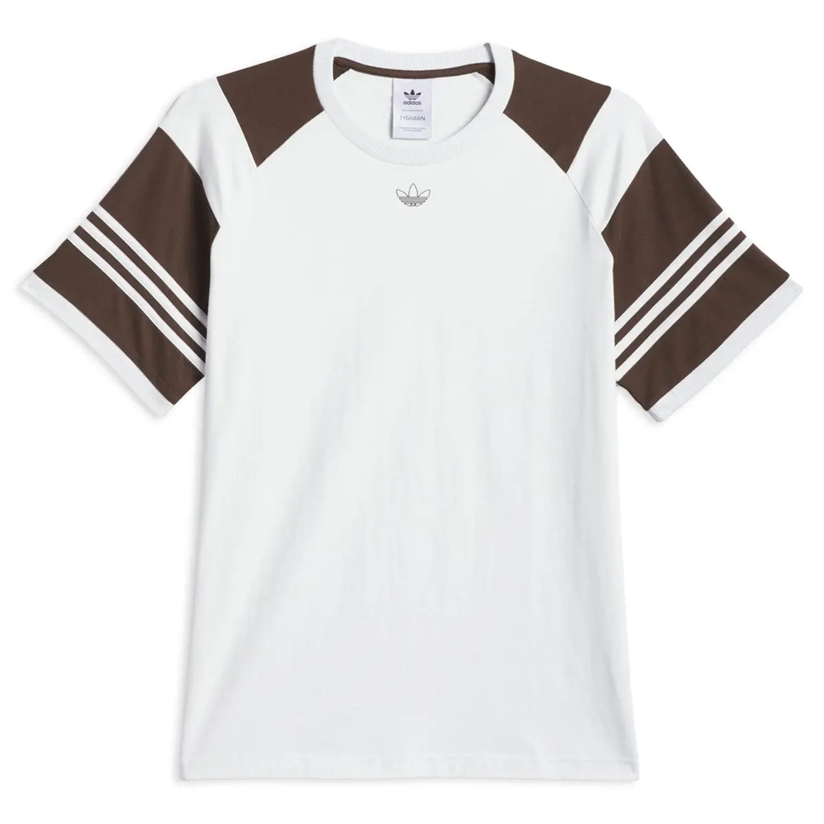 Adidas Tyshawn Tee Crystal White/Brown 1