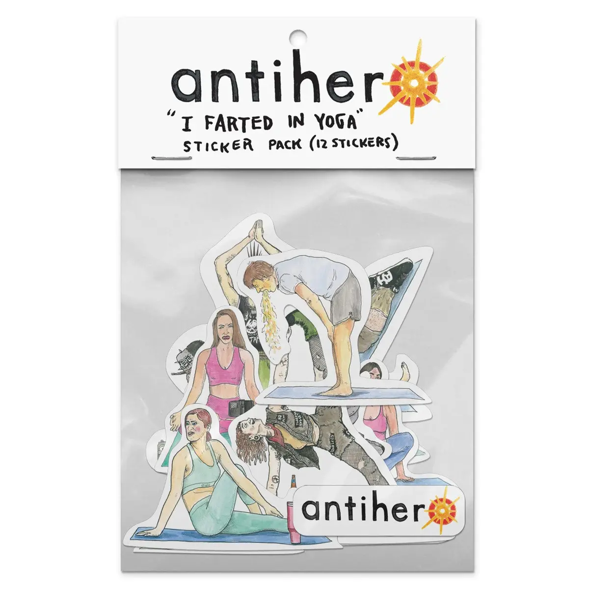 Antihero I Farted In Yoga Class Sticker Pack 1