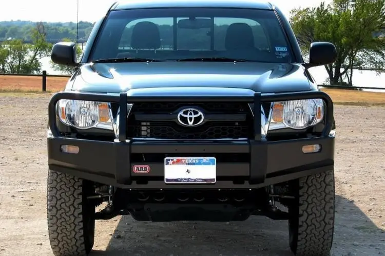 Arb 3423030B Toyota Tacoma 2005-2011 Deluxe Front Bumper Winch Ready With Grille Guard, Black Powder Coat Finish 1
