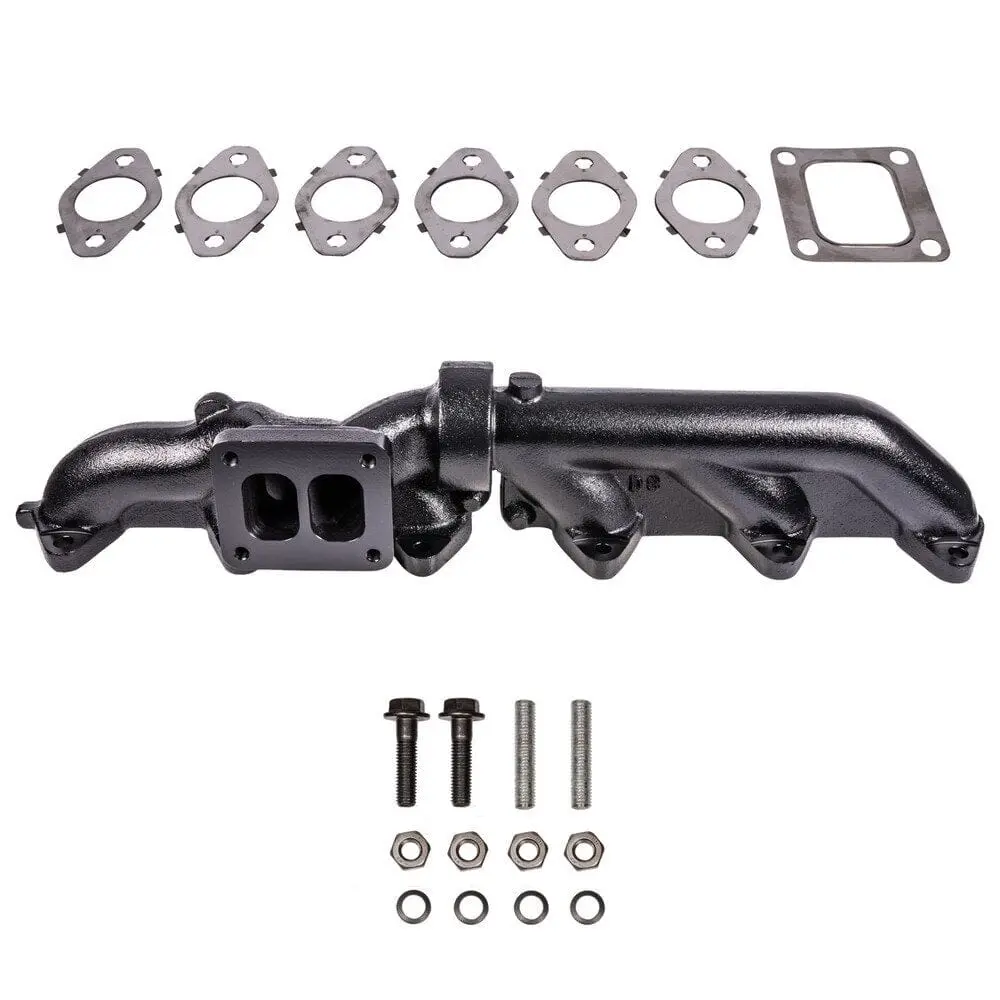 Pulse Flow Exhaust Manifold Kit Fits 2003-2007 5.9L Cummins 2-Pc T4 Ats Diesel Performance 1