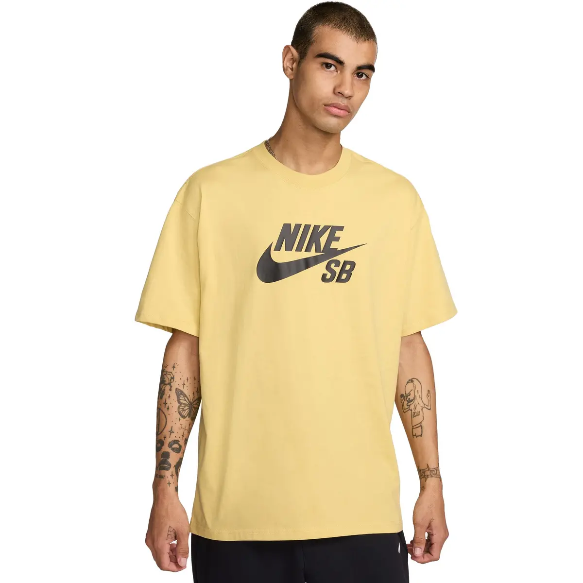 Nike Sb Tee Logo Hbr Saturn Gold 1