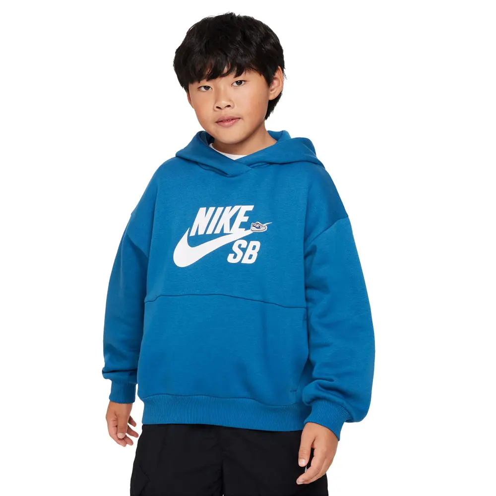 Nike Sb Big Kid's Icon Fleece Industrial Blue/White 1