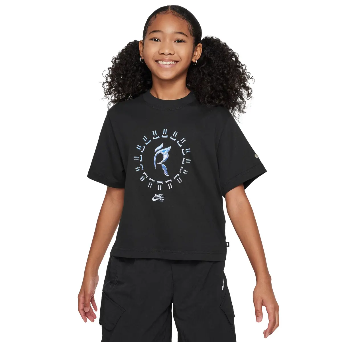 Nike Sb Rayssa Kids Boxy Tee Black 1