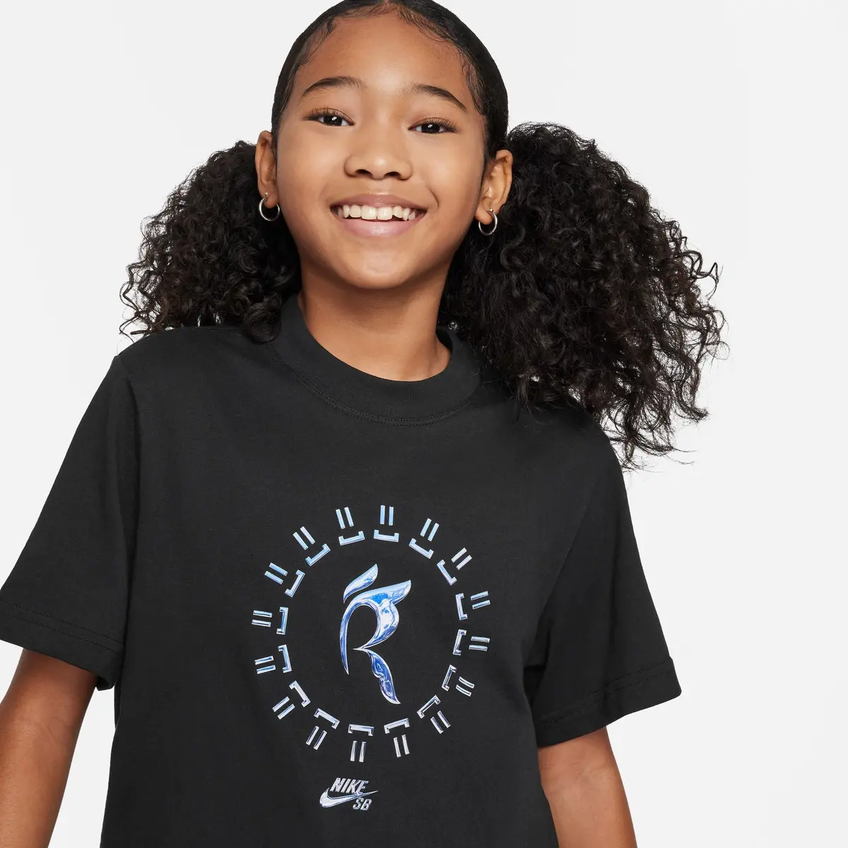 Nike Sb Rayssa Kids Boxy Tee Black 2